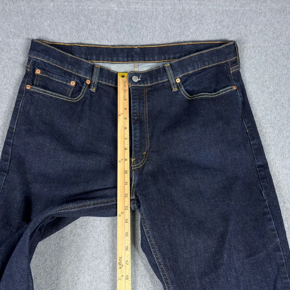 Levis 541 Jeans Mens 40x34 Fits 40x32 Athletic Fit Taper Stretch Denim Dark Wash